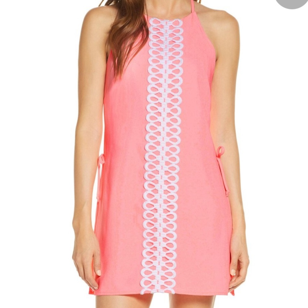 Lilly Pulitzer Pearl Romper in Lilly Coral: size 2